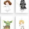 Cuadros personajes de Star Wars