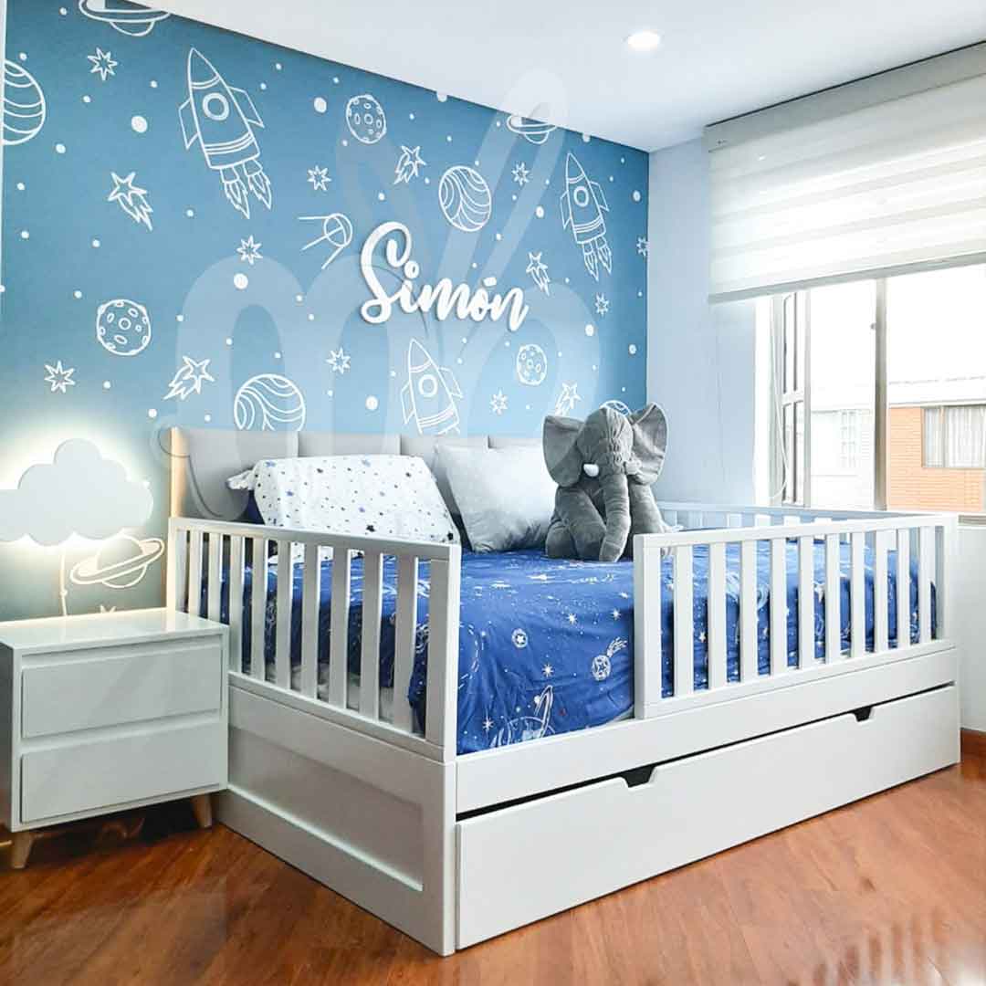 cama en madera,cama,camas para niños.