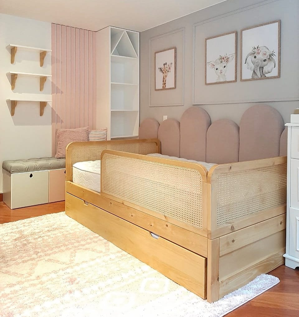 CAMA MIMBRE CON NIDO