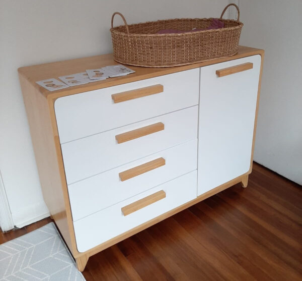 mueble cambiador pino, mobiliario infantil