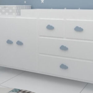 Muebles cambiador nubes, muebles minibambini, cambiadores